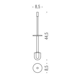 [Spare part] WC stick with brush W4958 Colombo Design