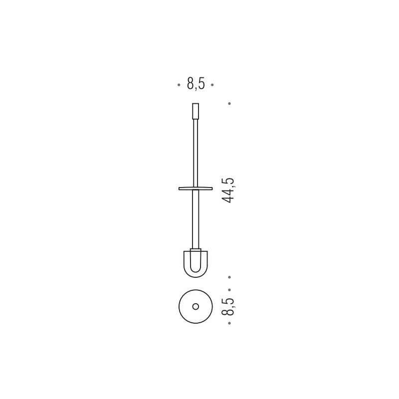 [Spare part] WC stick with brush W4958 Colombo Design