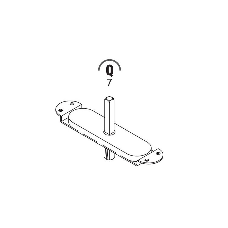 Martellina sq.7 mechanism for Colombo Design windows handle