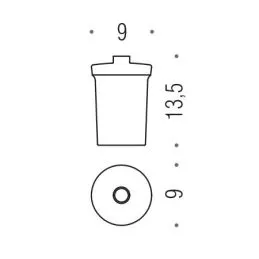 [Ricambio] Vetro per spandisapone B9355 Colombo Design