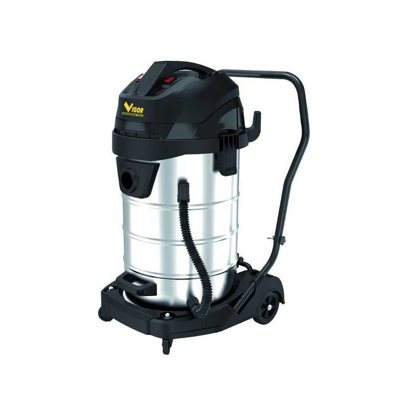 Bidone Aspirapolvere Vigor PRO VBA-80L/2M Inox