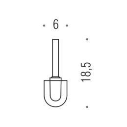 [Ricambio] Ciuffo in setola con prolunga B0157 Colombo Design