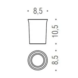 [SPARE PART] Glass LINK B2452 Colombo Design