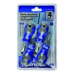 HU-FIRMA dwarf screwdriver set 4 pieces cut / cross