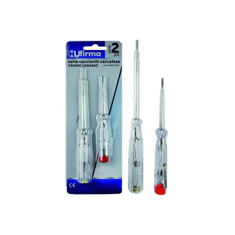 Set cacciaviti cercafase HU-Firma 2 pezzi Set cacciaviti cercafase HU-Firma 2 pezzi