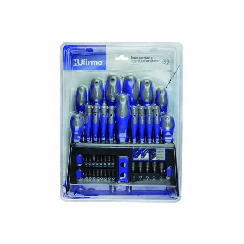 HU-FIRMA screwdriver set 39 pieces cut / cross