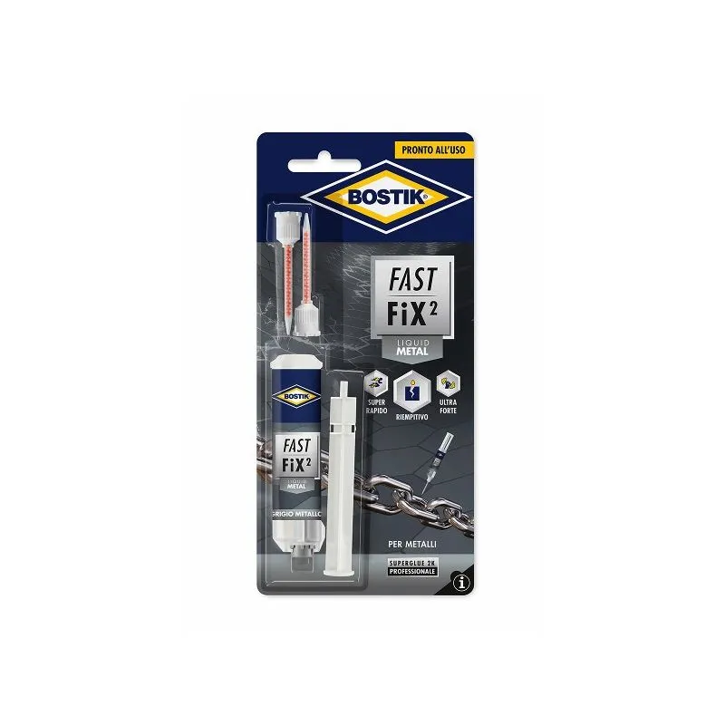 Bostik Fast Fix ² two-component epoxy liquid metal adhesive Bostik Fast Fix ² two-component epoxy liquid metal adhesive