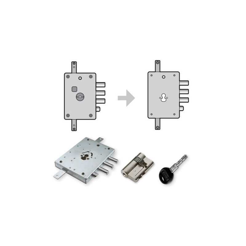 Lock conversion kit DIERRE DOUBLE 4 - SINGLE 5