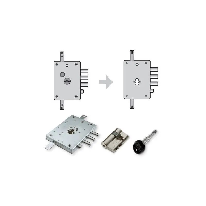 Lock conversion kit DIERRE DOUBLE 4 - SINGLE 5 Lock conversion kit DIERRE DOUBLE 4 - SINGLE 5