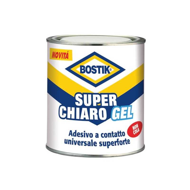 Adesivo colla Bostik Superchiaro GEL D2394 latta 750 ml