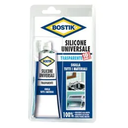 Silicone acetico trasparente tubetto Bostik D2476 ml.60
