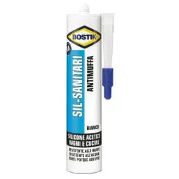 Silicone acetico SIL-Sanitari Bostik Bianco D2626 280ml
