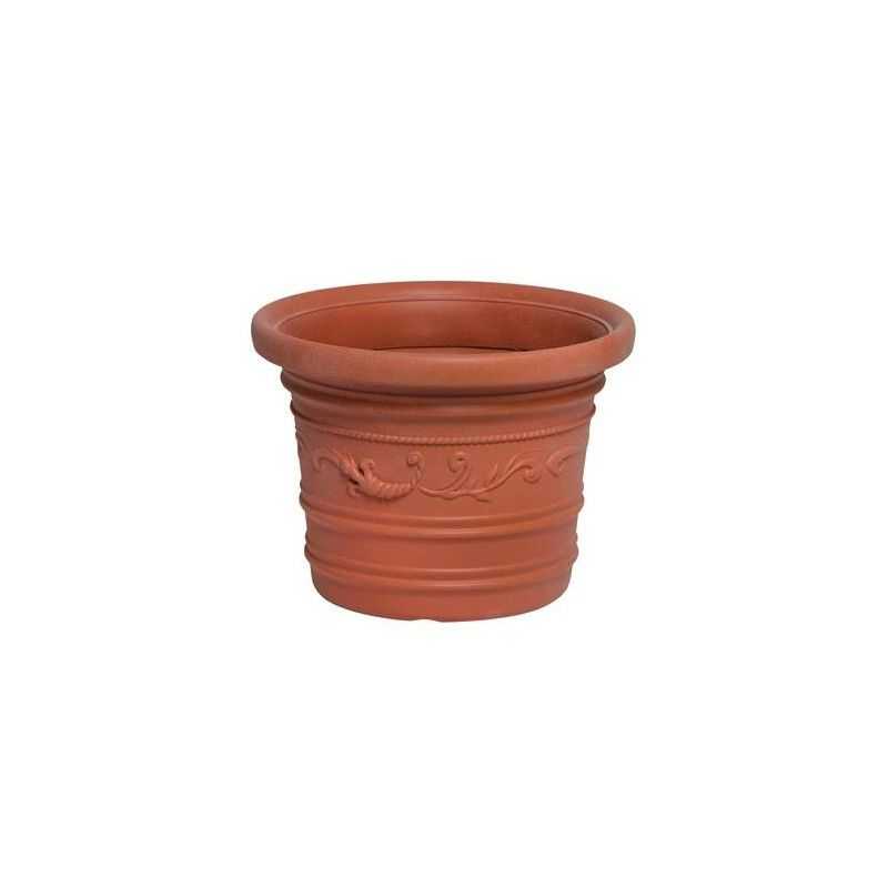 HDPE scalloped flowerpot diam.35x26h