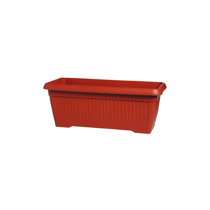 Rectangular balcony planter 60x32x26H similcotto