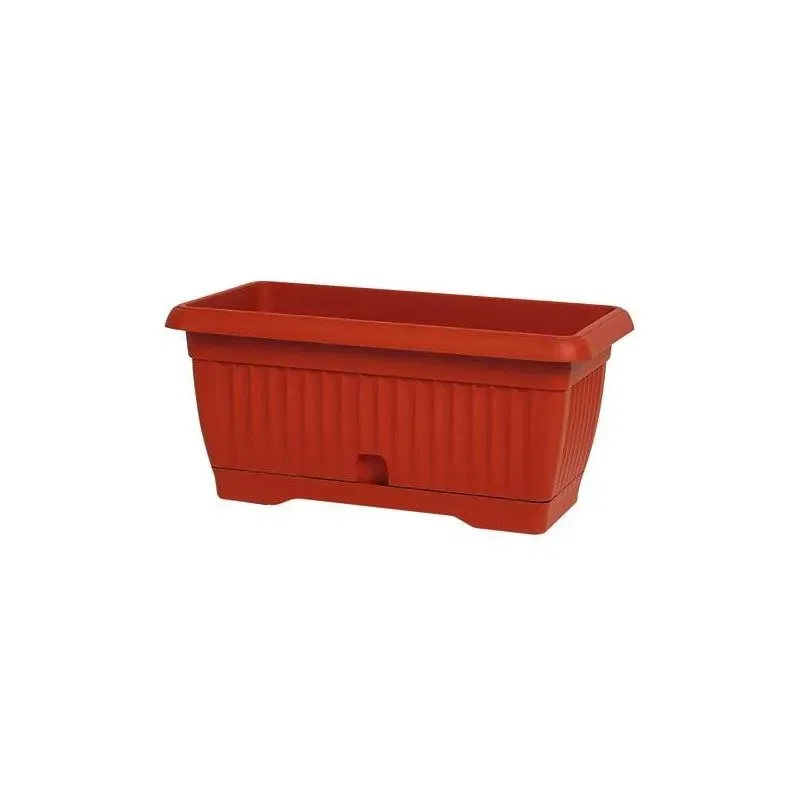 65x25x21H rectangular balcony flower box with tray 65x25x21H rectangular balcony flower box with tray