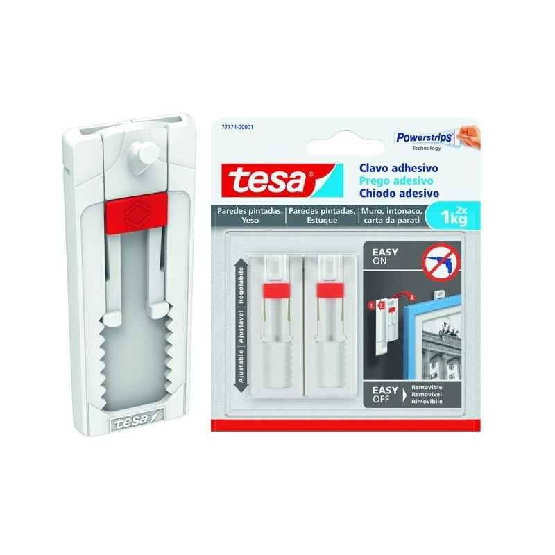 Chiodo adesivo TESA Powerstrips 77773 per carta parati e