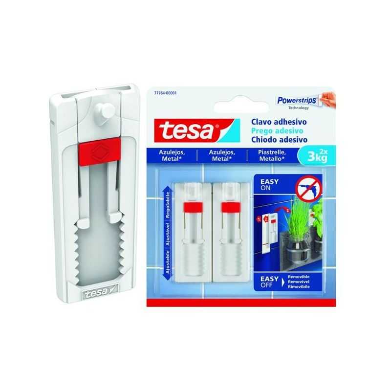 Chiodo adesivo TESA Powerstrips 77763 per piastrelle e metallo