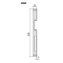 Placca frontale piatta 05001 CISA per incontro elettrico