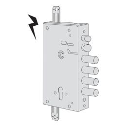 Serratura elettrica Cisa 15515.28.B per porta blindata