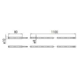 Cisa series of internal straight rods 06415.00