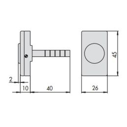 CISA plastic button 06110.15 for electric lock