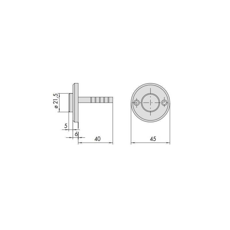 Pulsante ottone CISA 06110.00 per serratura elettrica