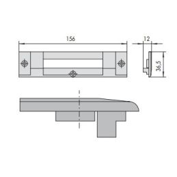 Cisa nylon counter plate 06141.35