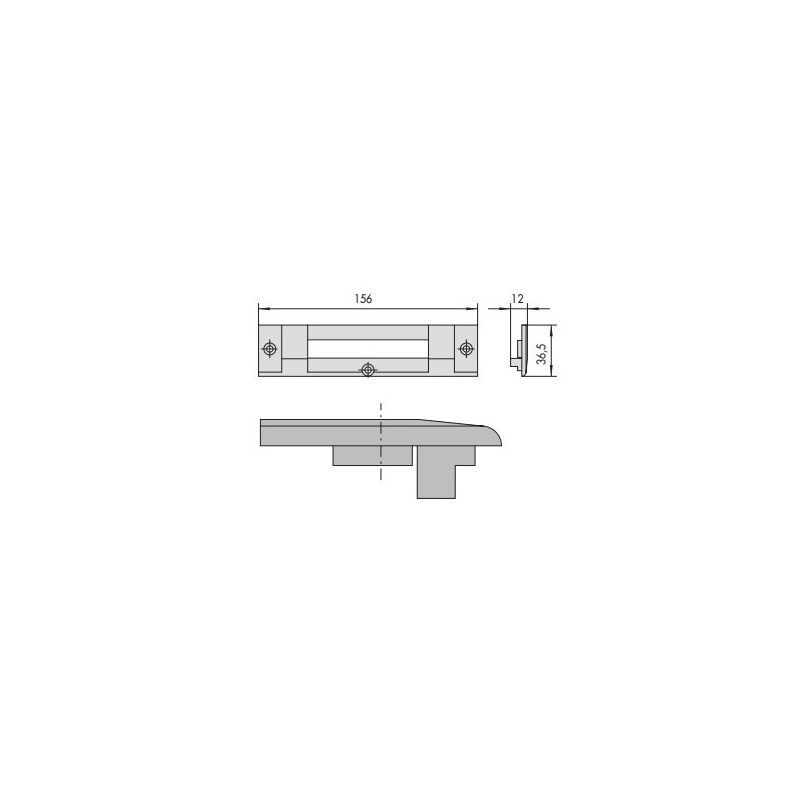 Cisa nylon counter plate 06141.35