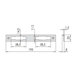 CISA 06226 corner counterplate for wood locks