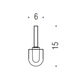 [SPARE PART] WC bristle brush tuft B1857 Colombo Design