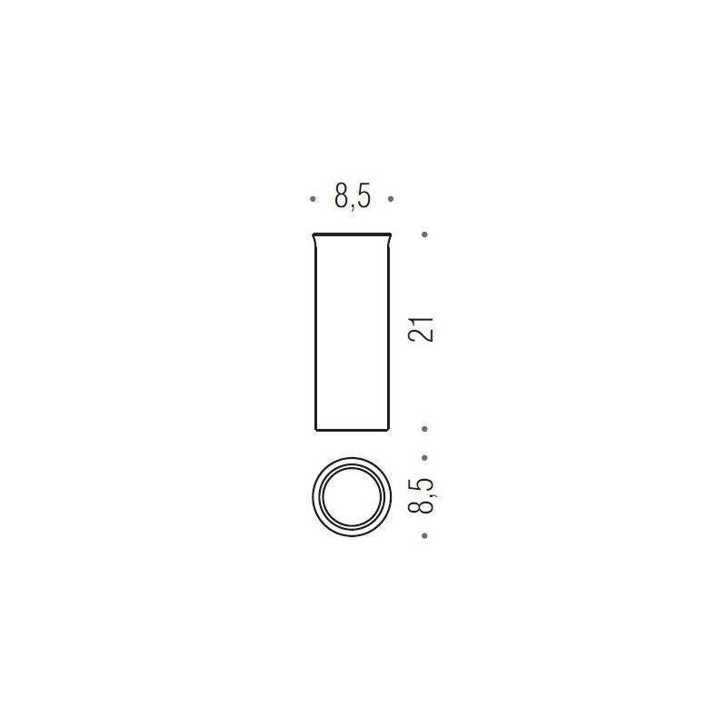 [SPARE PART] Glass for toilet brush holder B2450 Colombo Design