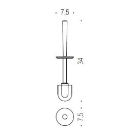 [SPARE PART] Handle for toilet brush holder with tuft B2458