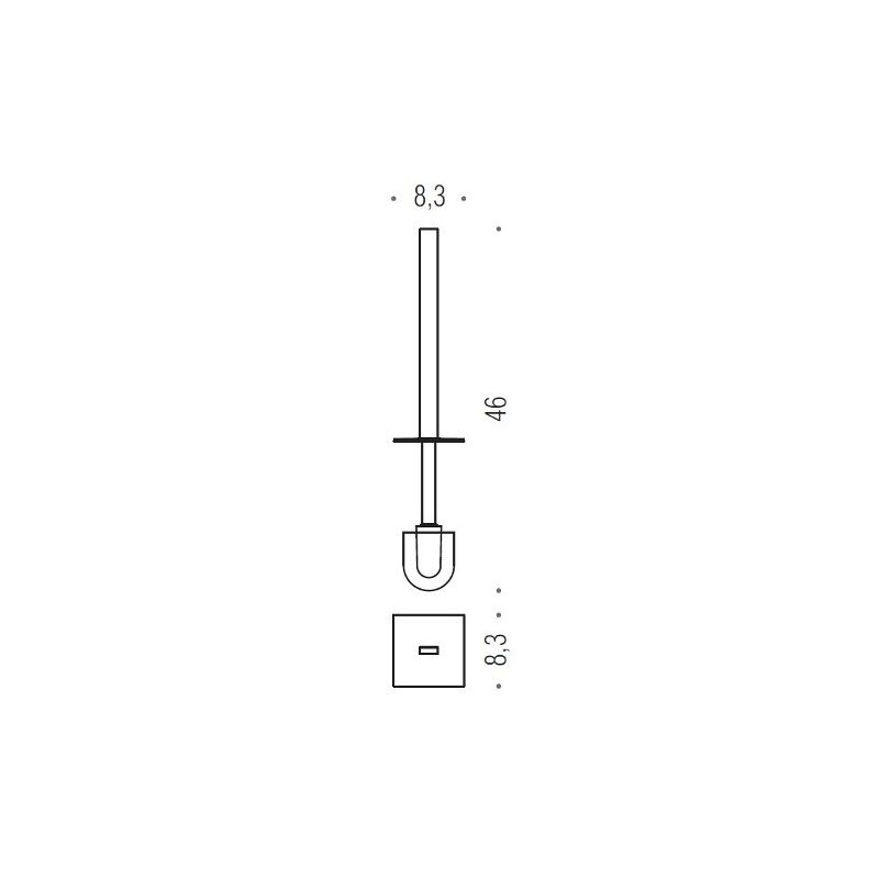 [Ricambio] Manico con ciuffo portascopino B1668 Colombo Design