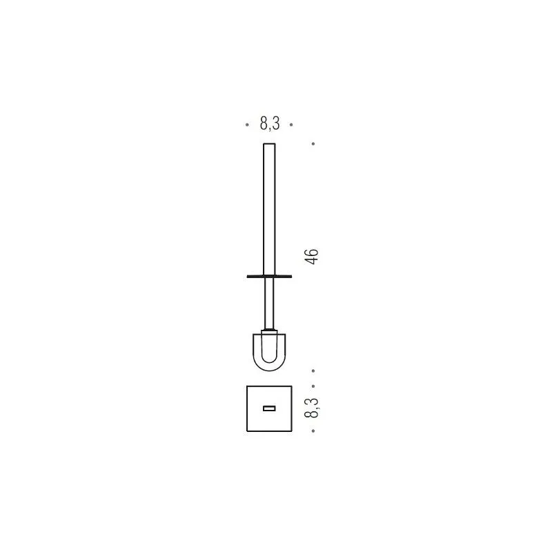 [Ricambio] Manico con ciuffo portascopino B1668 Colombo Design