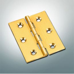 509 flat brass wood hinge