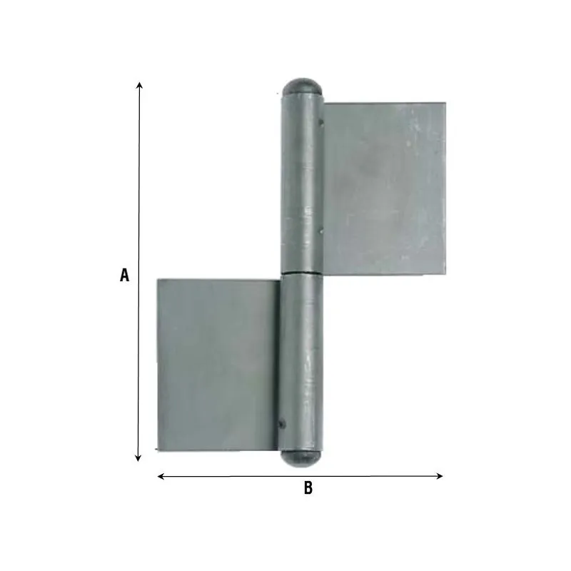 Hinge to be welded 2 long wings heavy Hinge to be welded 2 long wings heavy