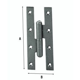 Cerniera tipo paumelles per porte - in ferro