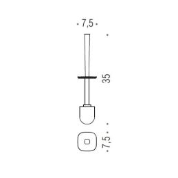 [Spare part] WC Stick with brush B2558 Alizè Colombo Design