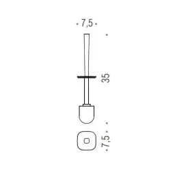 [Spare part] WC Stick with brush B2558 Alizè Colombo Design