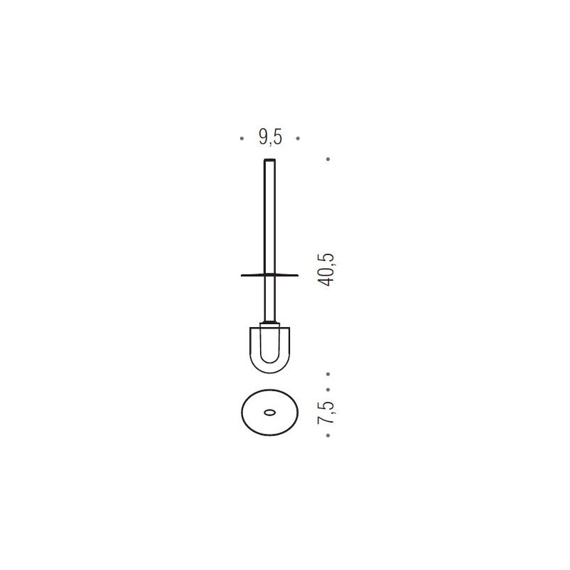 [Ricambio] Manico con ciuffo per WC Land B2858 Colombo Design