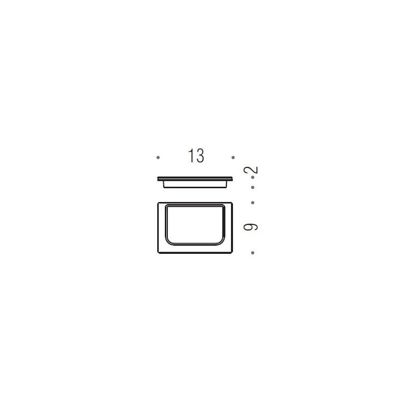 [SPARE PART] LOOK B1651 soap dish glass Colombo Design