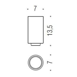 [RICAMBIO] Vetro ricambio bicchiere NORDIC B5252 Colombo Design