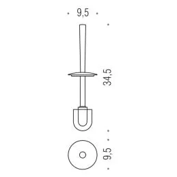 [Ricambio] Manico con ciuffo B0158 Colombo Design -