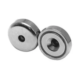 Round neodymium POT magnet through hole