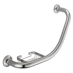 Bath grab bar with soap shelf B9722 Colombo Design