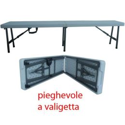 Panca tipo birreria in PVC pieghevole 183x30cm - AURA Vigor