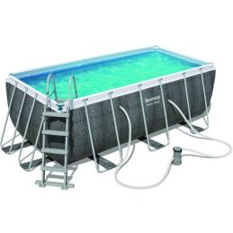 Piscina esterna rettangolare BestWay 56722 Power Steel Rattan