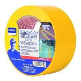 Warning tape ADHESIVE yellow h 50mm 33 mt.