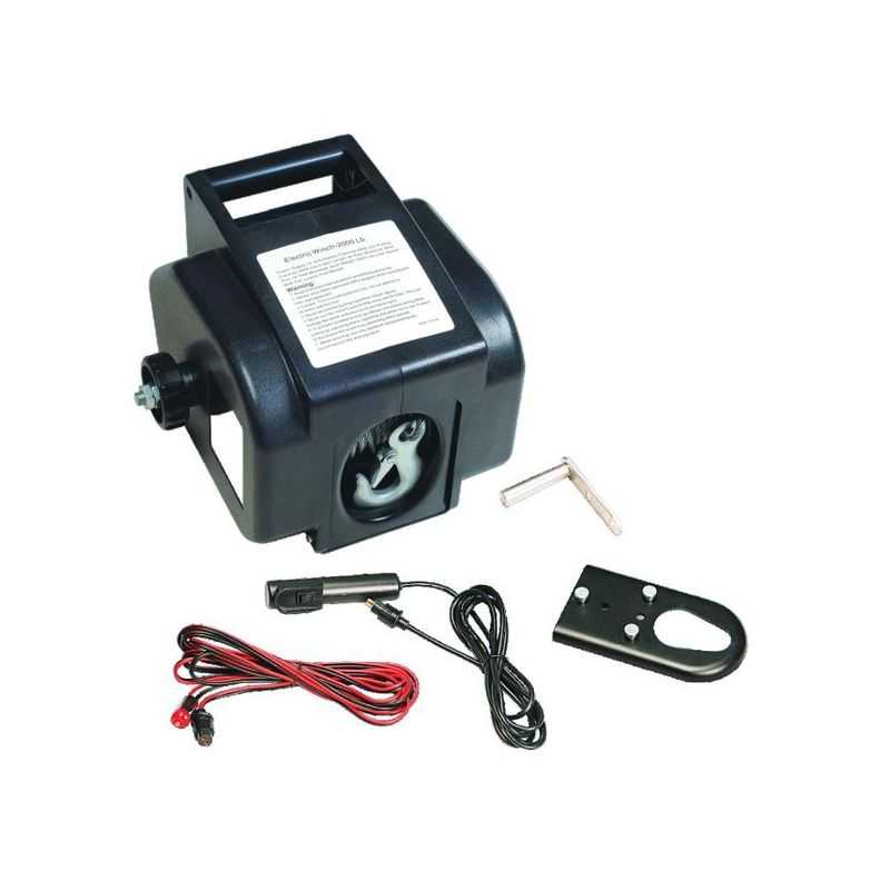 Winch 12 volts VIGOR VAE-12 900 kg.