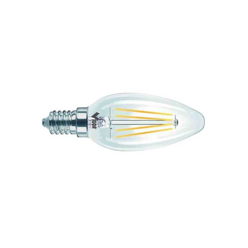 Lampada a LED filamento CANDELA E14 4W-480 lm VIGOR